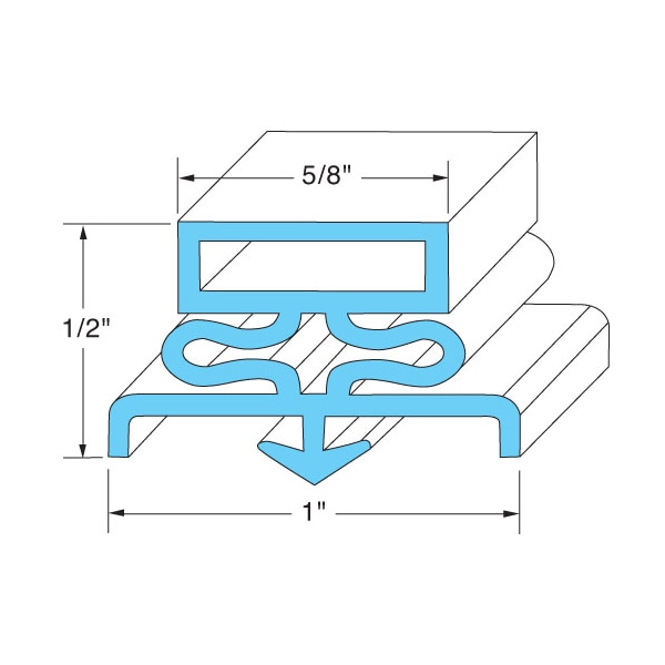 Kairak Door Gasket 23-5/8" X 59-3/4" 9501 - main